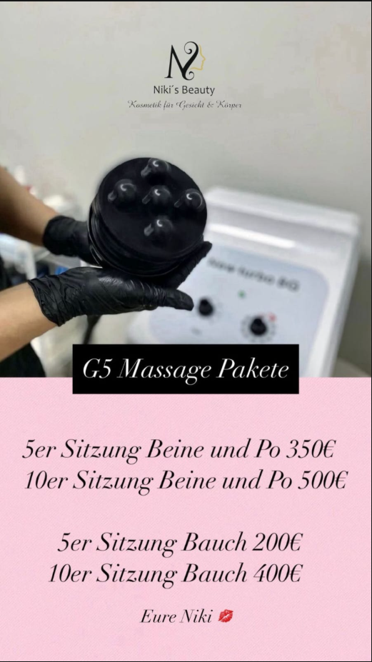 G5 Massage Paketpreise